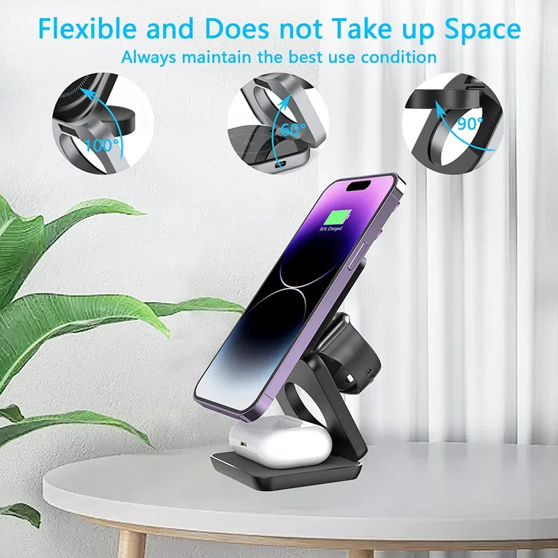 3-in-1 Magnetic Wireless Charger