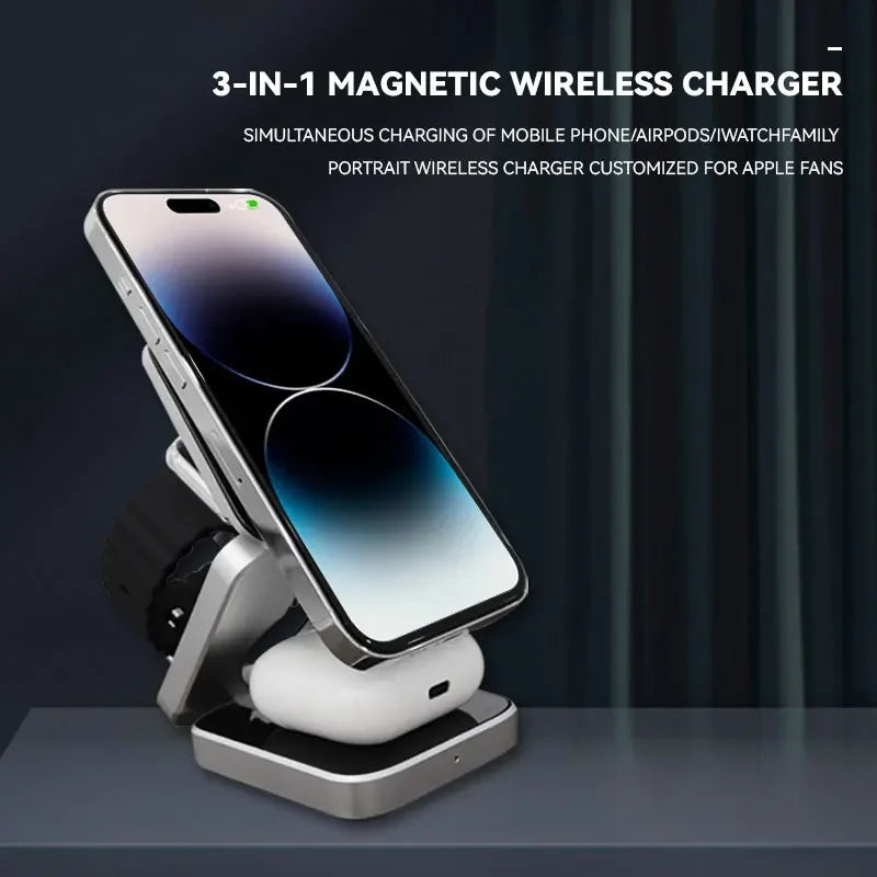 3-in-1 Magnetic Wireless Charger