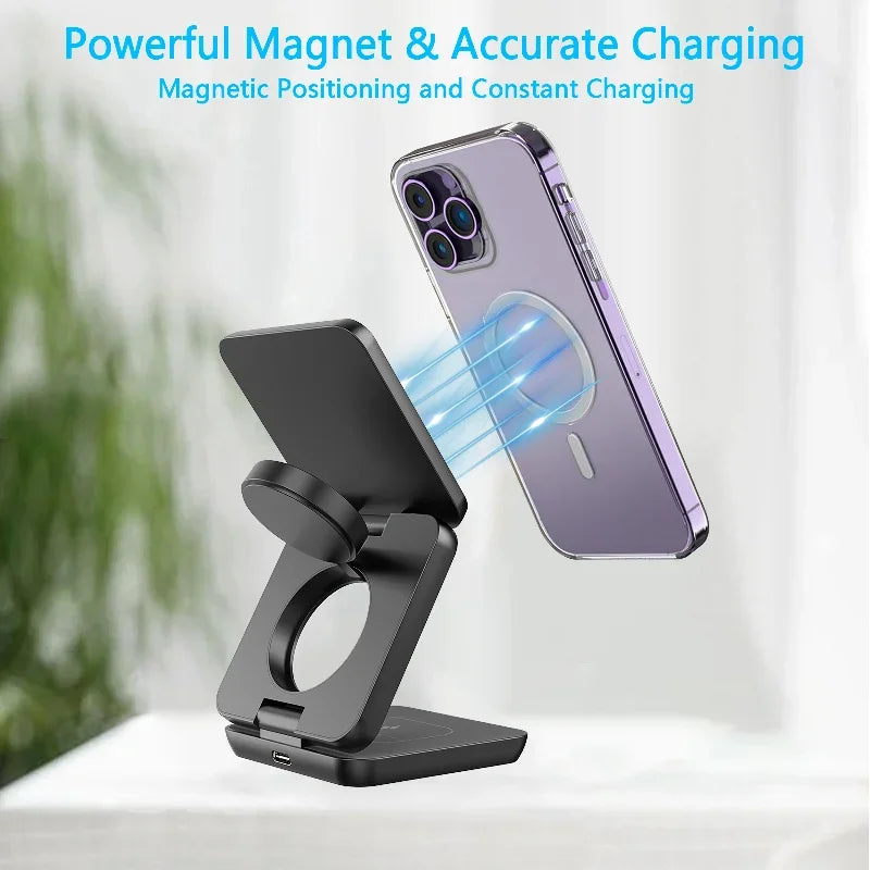 3-in-1 Magnetic Wireless Charger