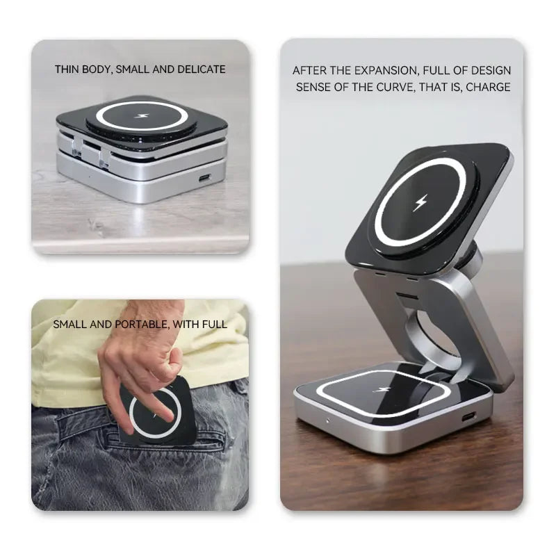 3-in-1 Magnetic Wireless Charger