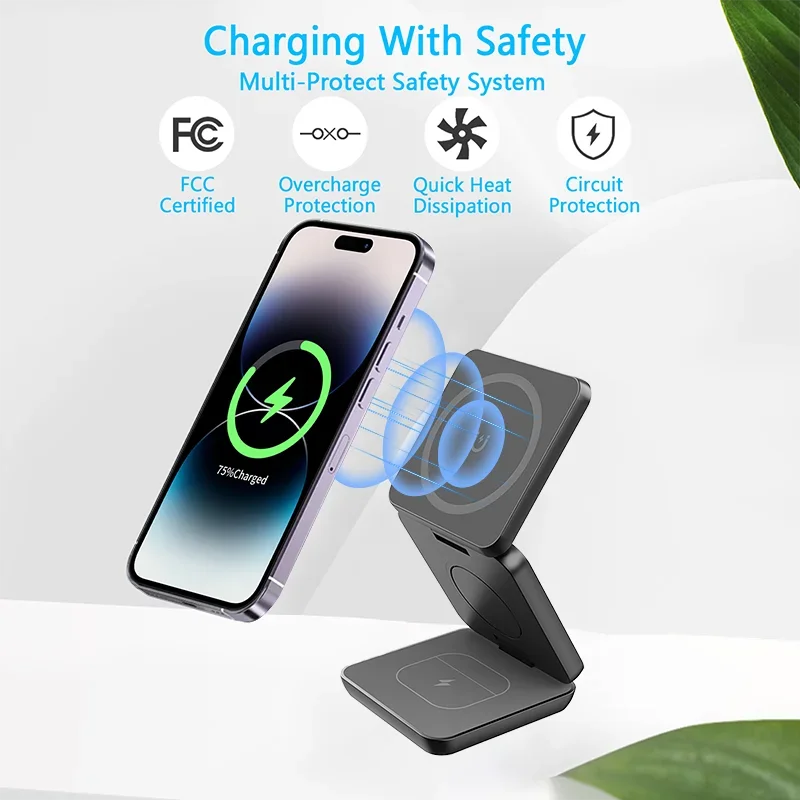 3-in-1 Magnetic Wireless Charger